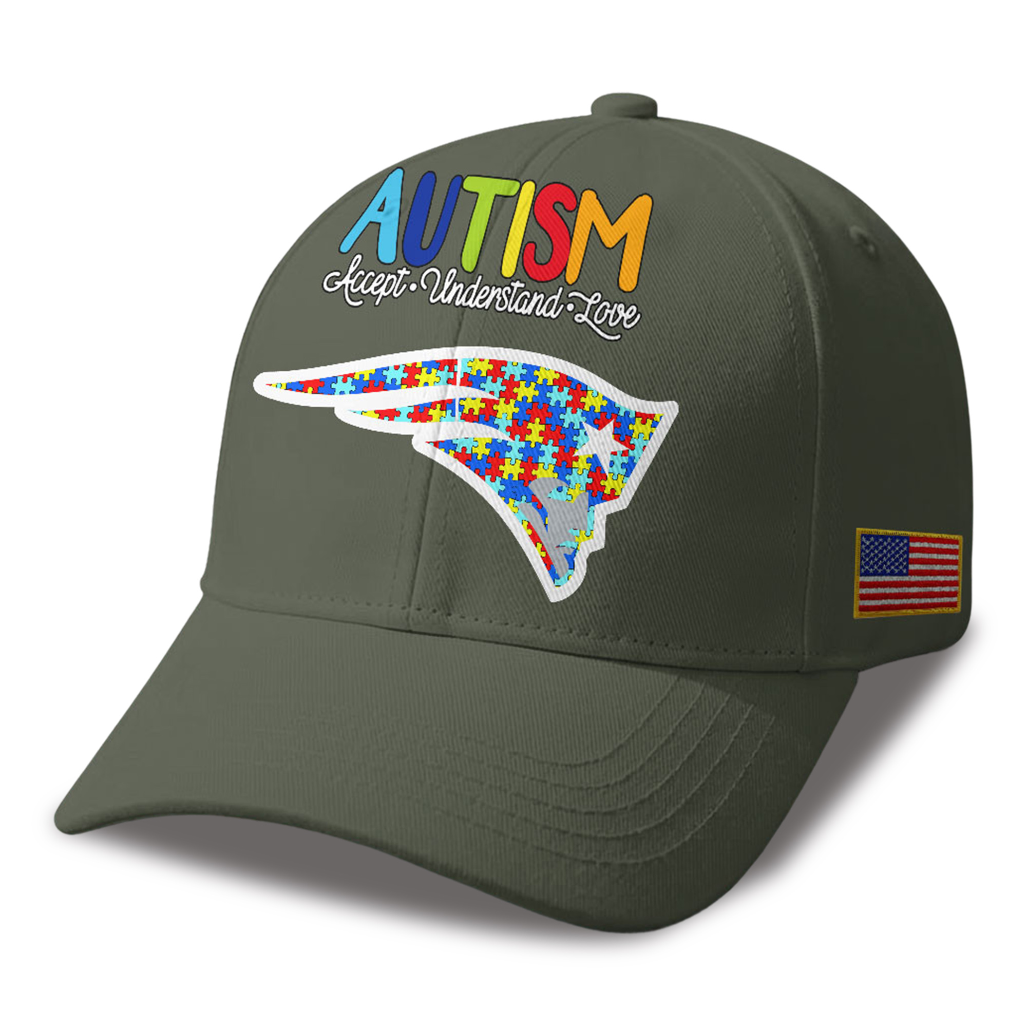 Patriots Autism Awareness 2026 America Flag Hat 2 Patriots Autism Awareness 2026 America Flag Hat 2