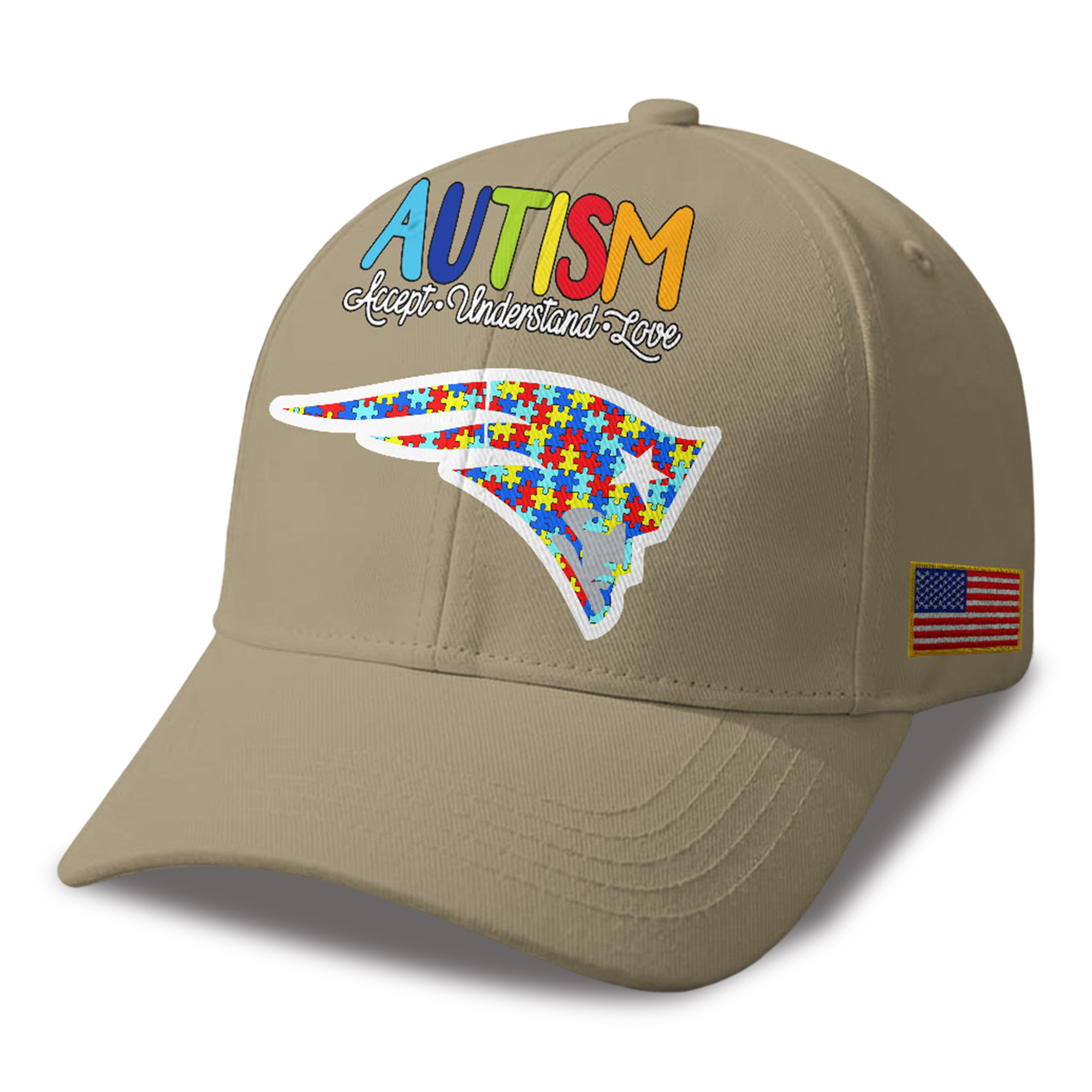 Patriots Autism Awareness 2026 America Flag Hat 3 Patriots Autism Awareness 2026 America Flag Hat 3