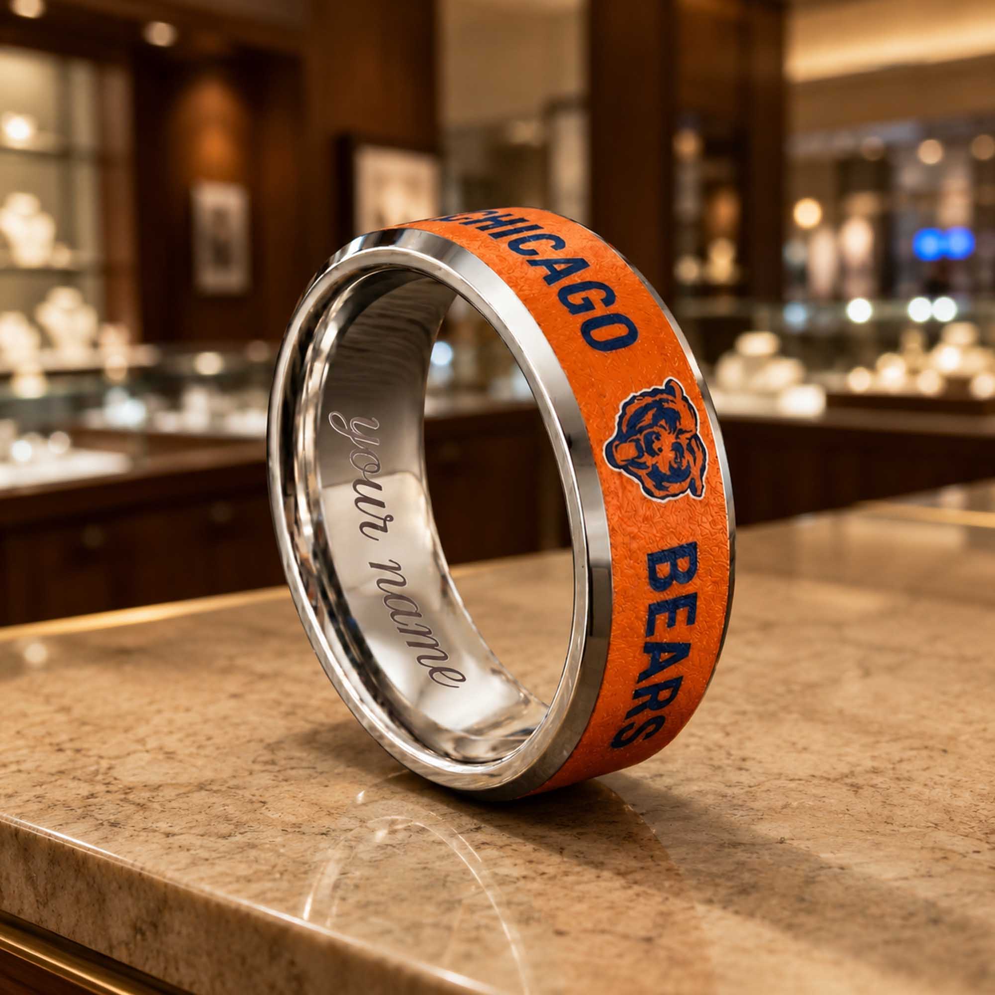 Personalized Bears Tungsten Carbide Ring (1) Personalized Bears Tungsten Carbide Ring (1)