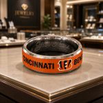 Personalized Bengals Tungsten Carbide Ring