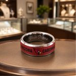 Personalized Cardinals Tungsten Carbide Ring