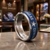 Personalized Cowboys Tungsten Carbide Ring 3 Personalized Cowboys Tungsten Carbide Ring (1)