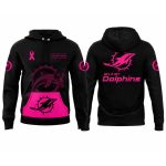 Personalized Dolphins x Breast Cancer Awareness Hoodie