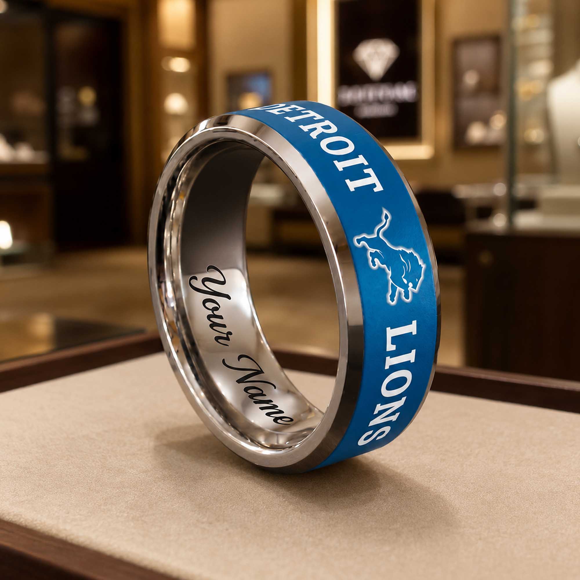 Personalized Lions Tungsten Carbide Ring (1) Personalized Lions Tungsten Carbide Ring (1)