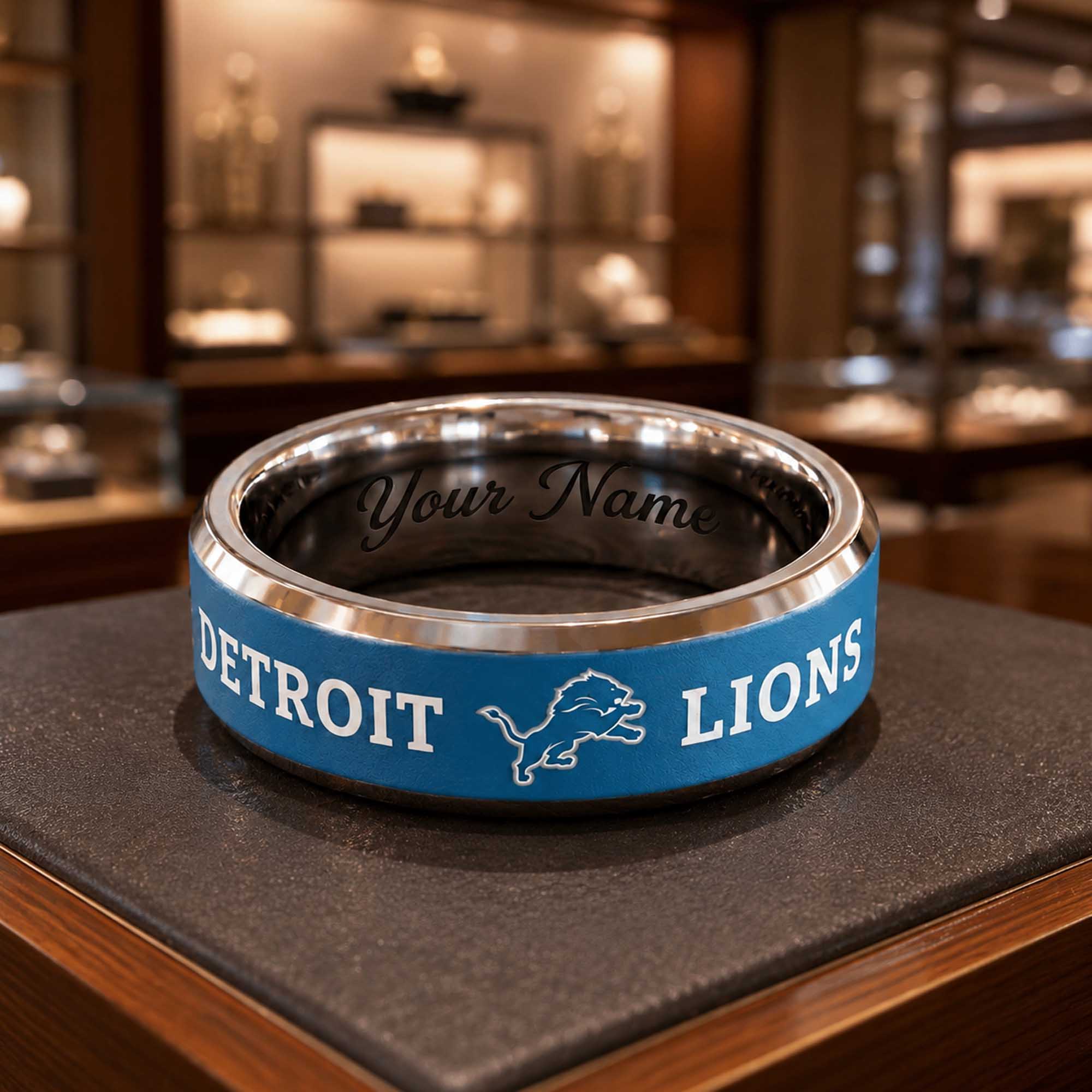 Personalized Lions Tungsten Carbide Ring 1 Personalized Lions Tungsten Carbide Ring (2)