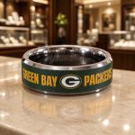 Personalized Packers Tungsten Carbide Ring