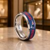 Personalized Patriots Tungsten Carbide Ring (1)