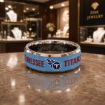 Personalized Titans Tungsten Carbide Ring