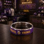 Personalized Vikings Tungsten Carbide Ring