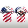 Phillies America 250 Years of Freedom Baseball Jersey 2