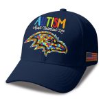 Ravens Autism Awareness 2026 America Flag Hat