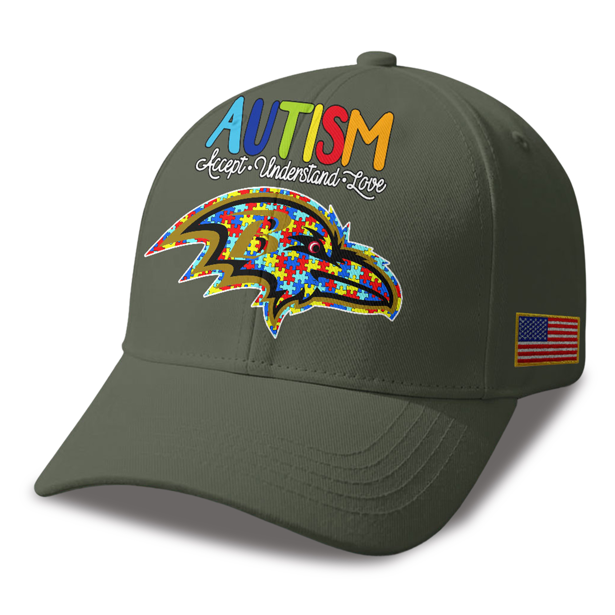 Ravens Autism Awareness 2026 America Flag Hat 2 Ravens Autism Awareness 2026 America Flag Hat 2