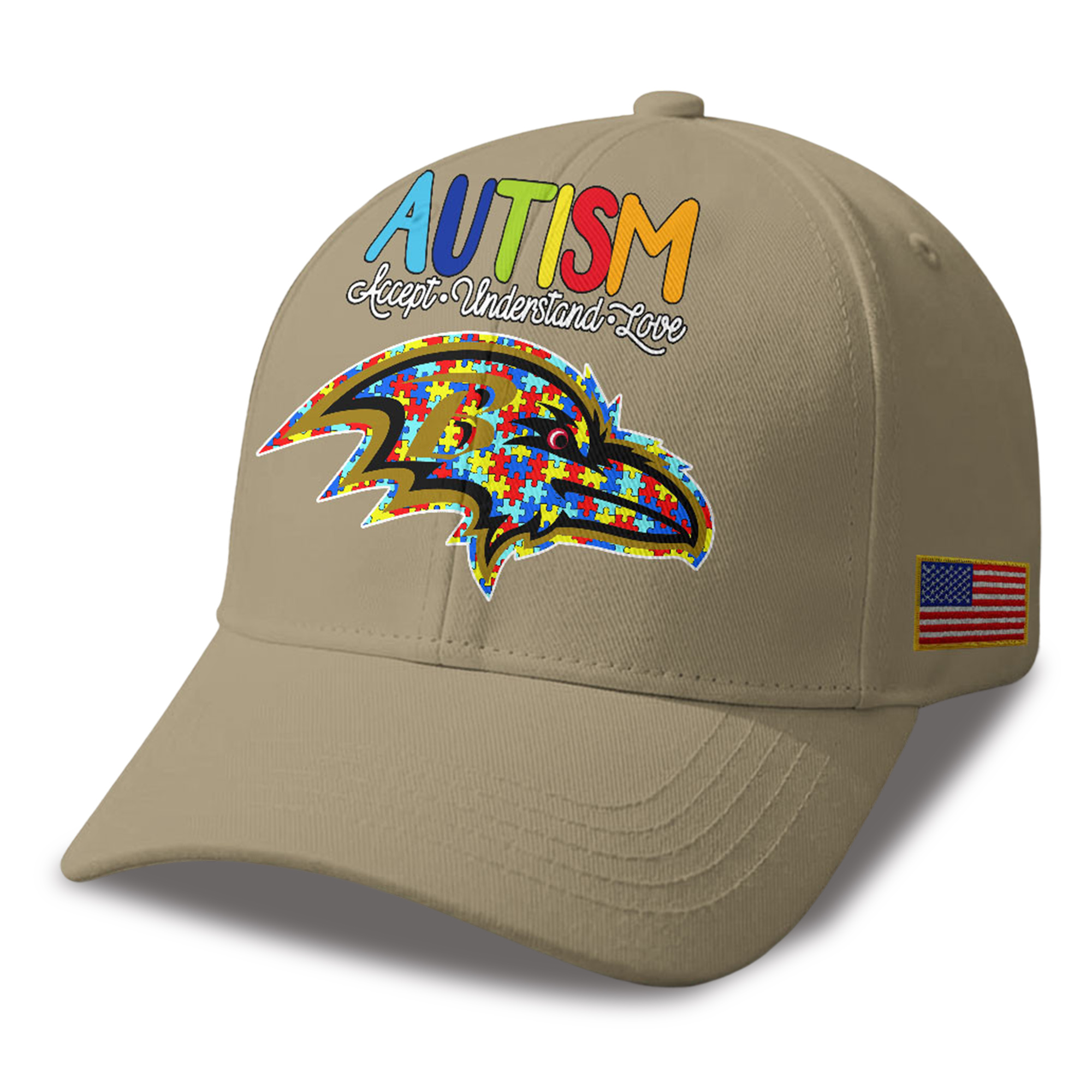 Ravens Autism Awareness 2026 America Flag Hat 3 Ravens Autism Awareness 2026 America Flag Hat 3