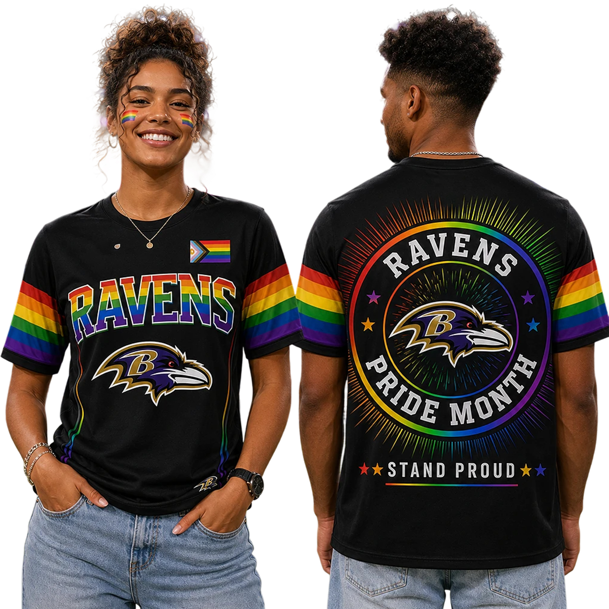 Ravens Happy Pride Month Shirt Ravens Happy Pride Month Shirt