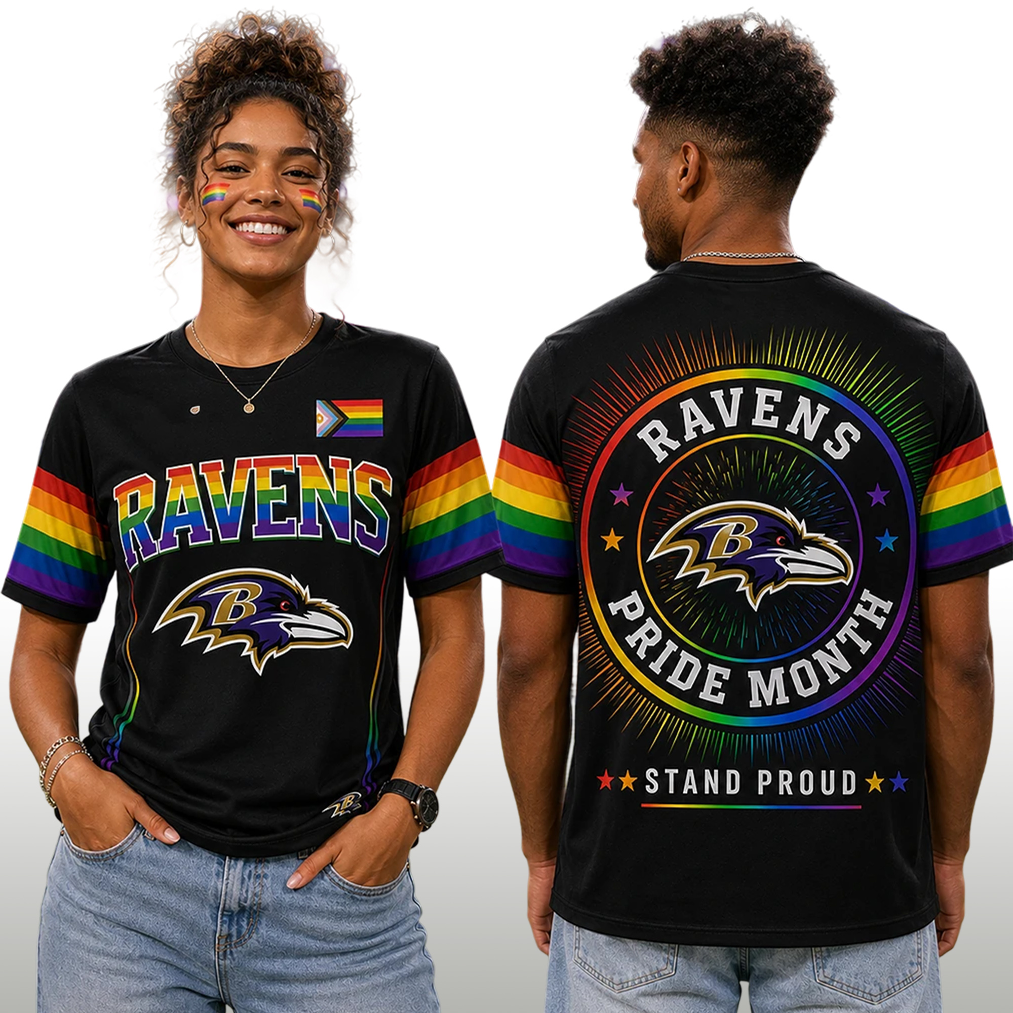 Ravens Happy Pride Month Shirt 2 Ravens Happy Pride Month Shirt 2
