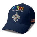 Saints Autism Awareness 2026 America Flag Hat