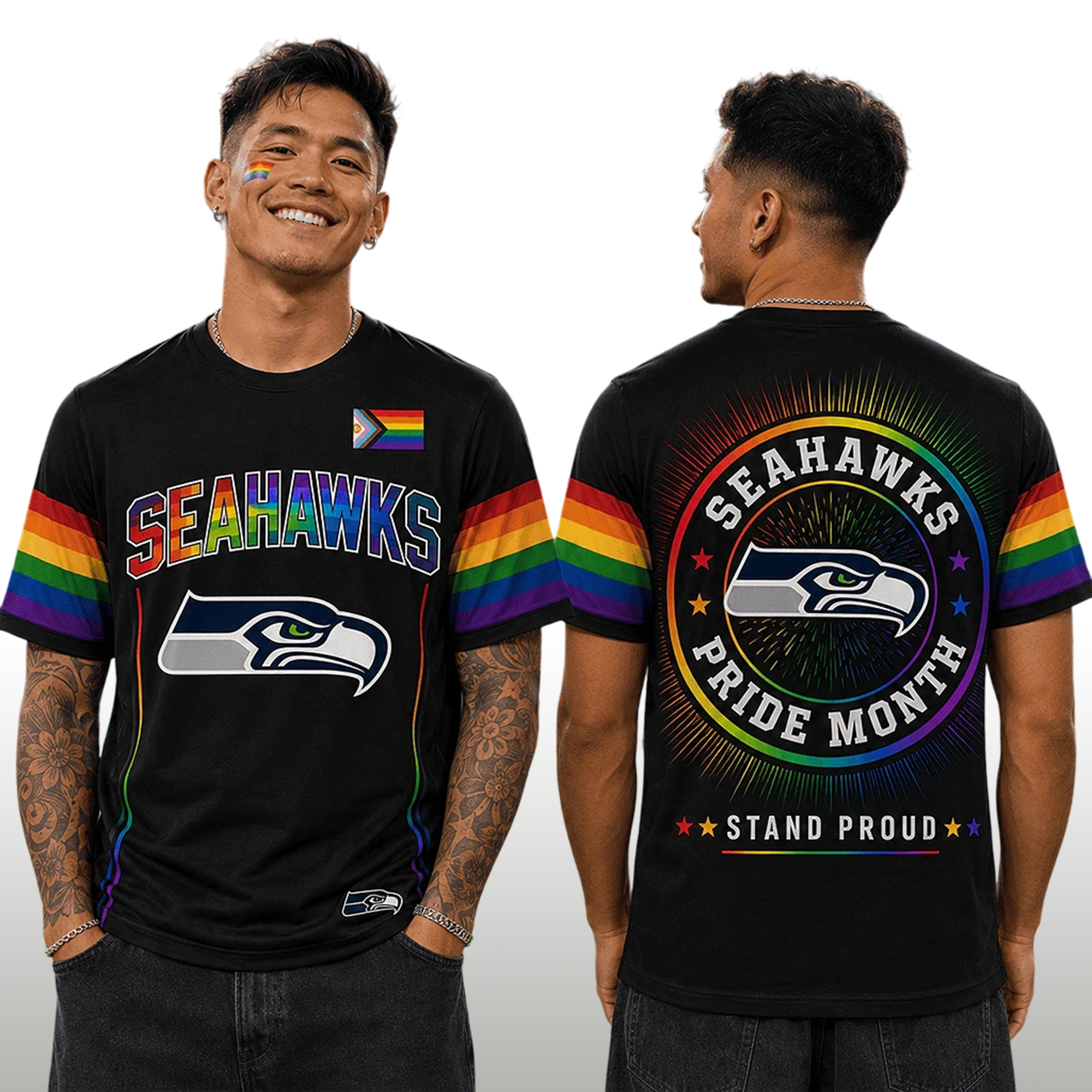 Seahawks Happy Pride Month Shirt 2 Seahawks Happy Pride Month Shirt 2