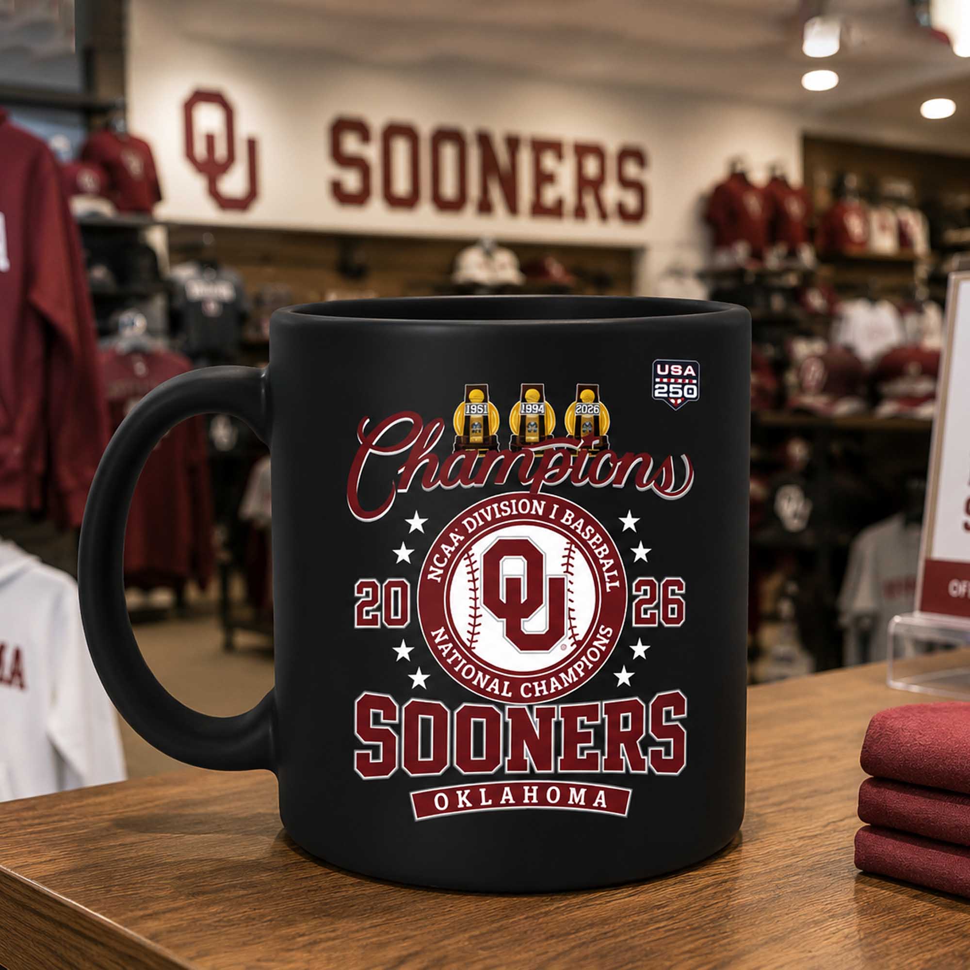Sooners Baseball National Champions 2026 Mugs (2) Sooners Baseball National Champions 2026 Mugs (2)