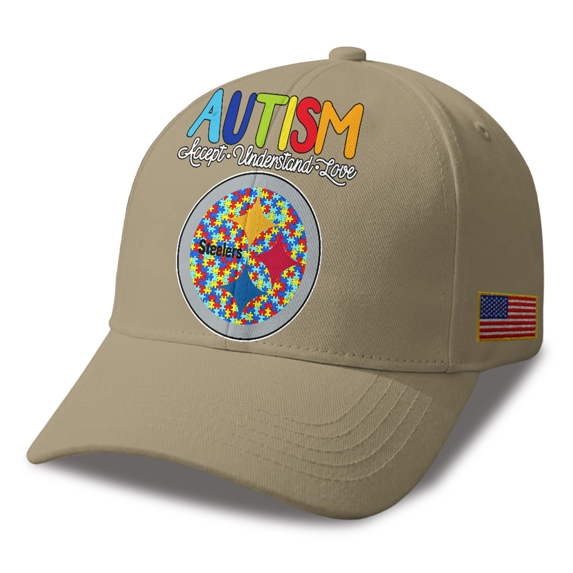 Steelers Autism Awareness 2026 America Flag Hat 3 Steelers Autism Awareness 2026 America Flag Hat 3