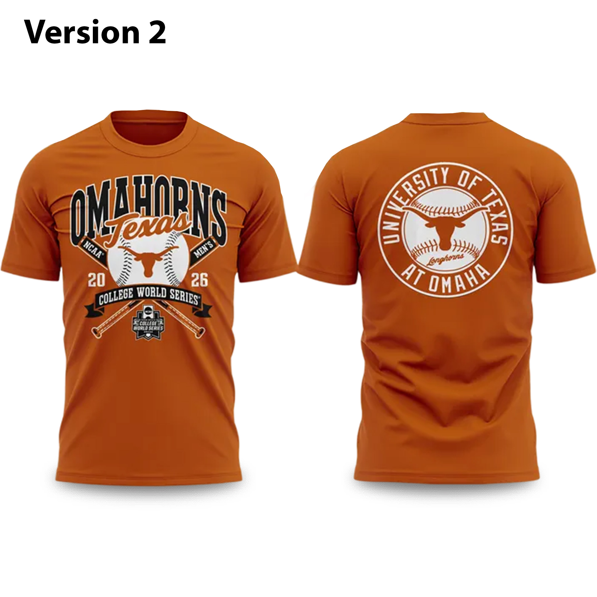 Texas Longhorns Baseball College World Series 2026 Shirt 2 Texas Longhorns Baseball College World Series 2026 Shirt (2)