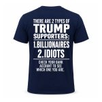 There Are 2 Types Of Trump Supporters Billionaires Idiots Shirt