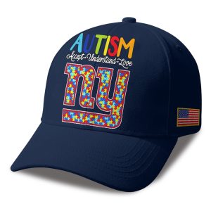 Giants Autism Awareness 2026 America Flag Hat 1