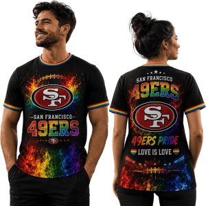 49ers Pride Love Is Love Shirt 1
