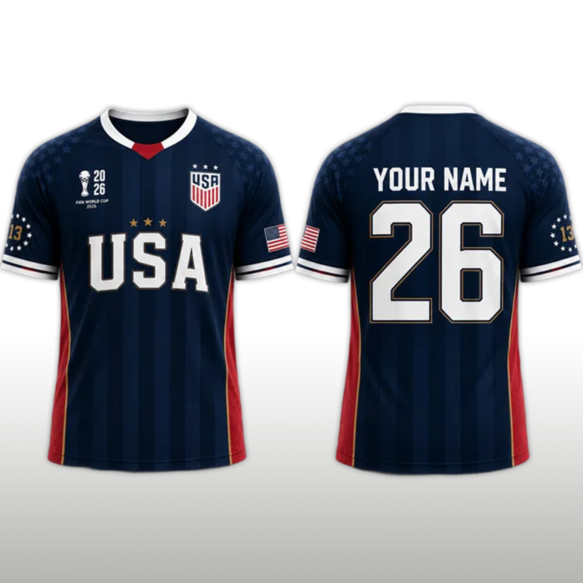 WC 2026 USA Football Jersey 2 WC 2026 USA Football Jersey (2)
