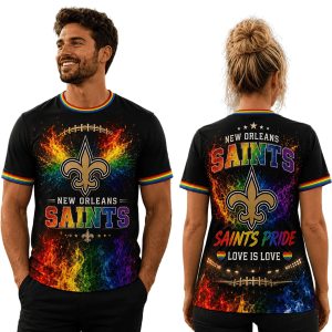 Saints Pride Love Is Love Shirt 1