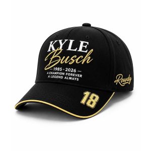 Kyle Busch Champion Forever A Legend Always 1985 2026 Hat (3)
