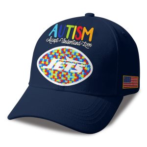Jets Autism Awareness 2026 America Flag Hat 1