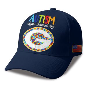 Packers Autism Awareness 2026 America Flag Hat 1
