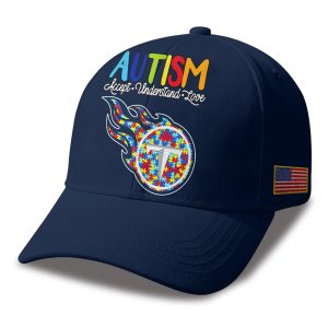 Titans Autism Awareness 2026 America Flag Hat 1