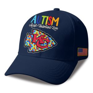 Chiefs Autism Awareness 2026 America Flag Hat 1