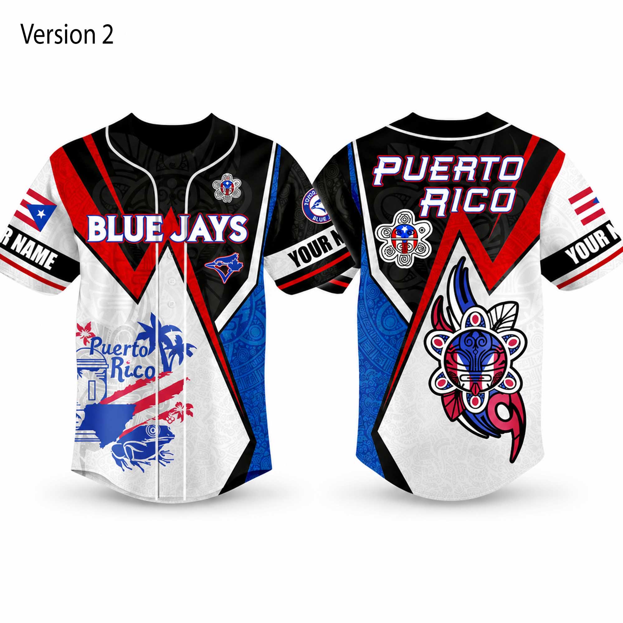 Blue Jays 2026 Puerto Rico Heritage Baseball Jersey 2 Blue Jays 2026 Puerto Rico Heritage Baseball Jersey (1)