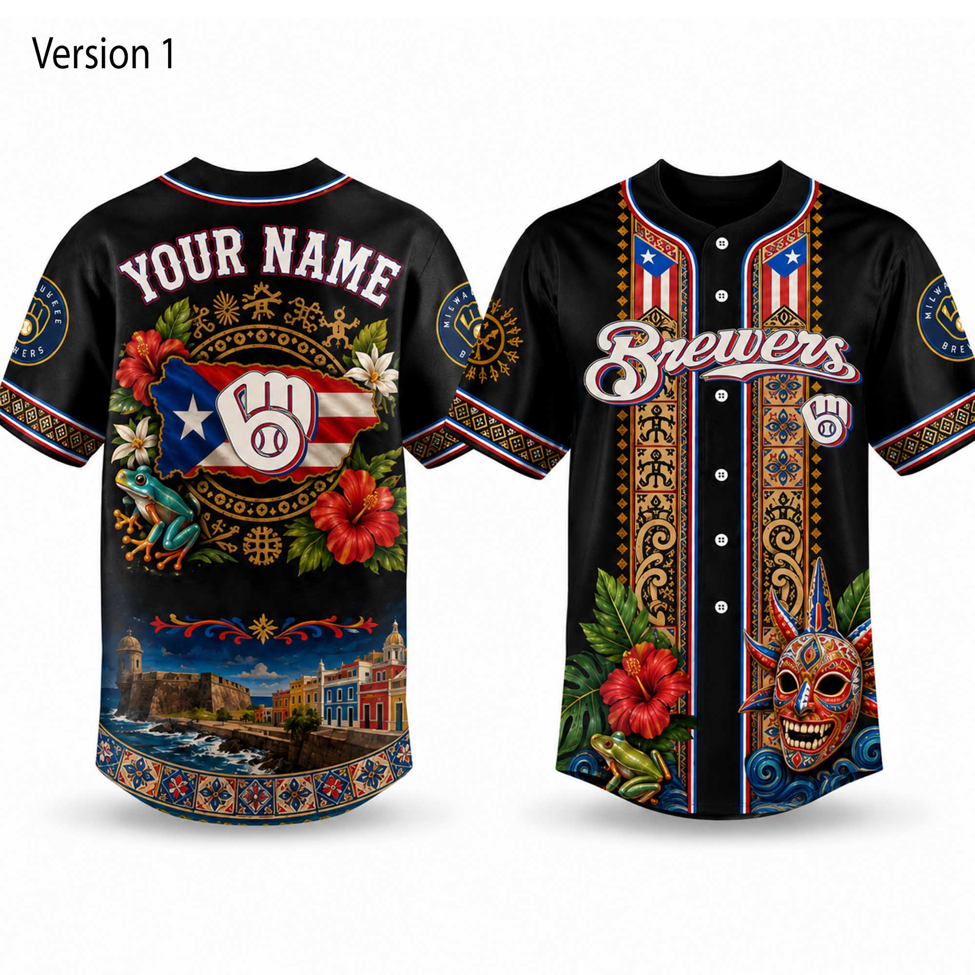 Brewers 2026 Puerto Rico Heritage Baseball Jersey (3) Brewers 2026 Puerto Rico Heritage Baseball Jersey (3)