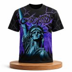 Cam Skattebo Godspeed Statue Of Liberty Lightning Shirt