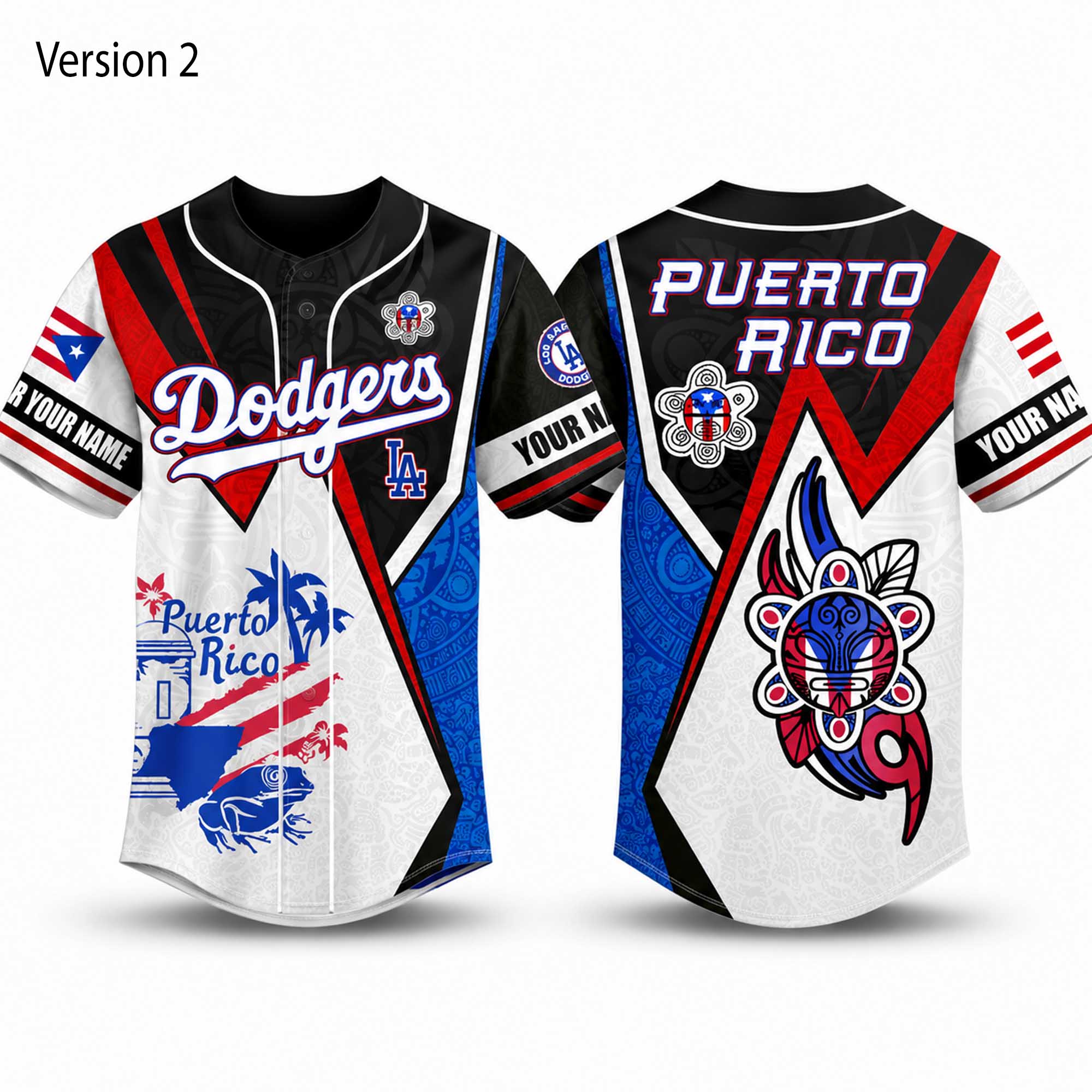 Dodgers 2026 Puerto Rico Heritage Baseball Jersey 2 Dodgers 2026 Puerto Rico Heritage Baseball Jersey (1)