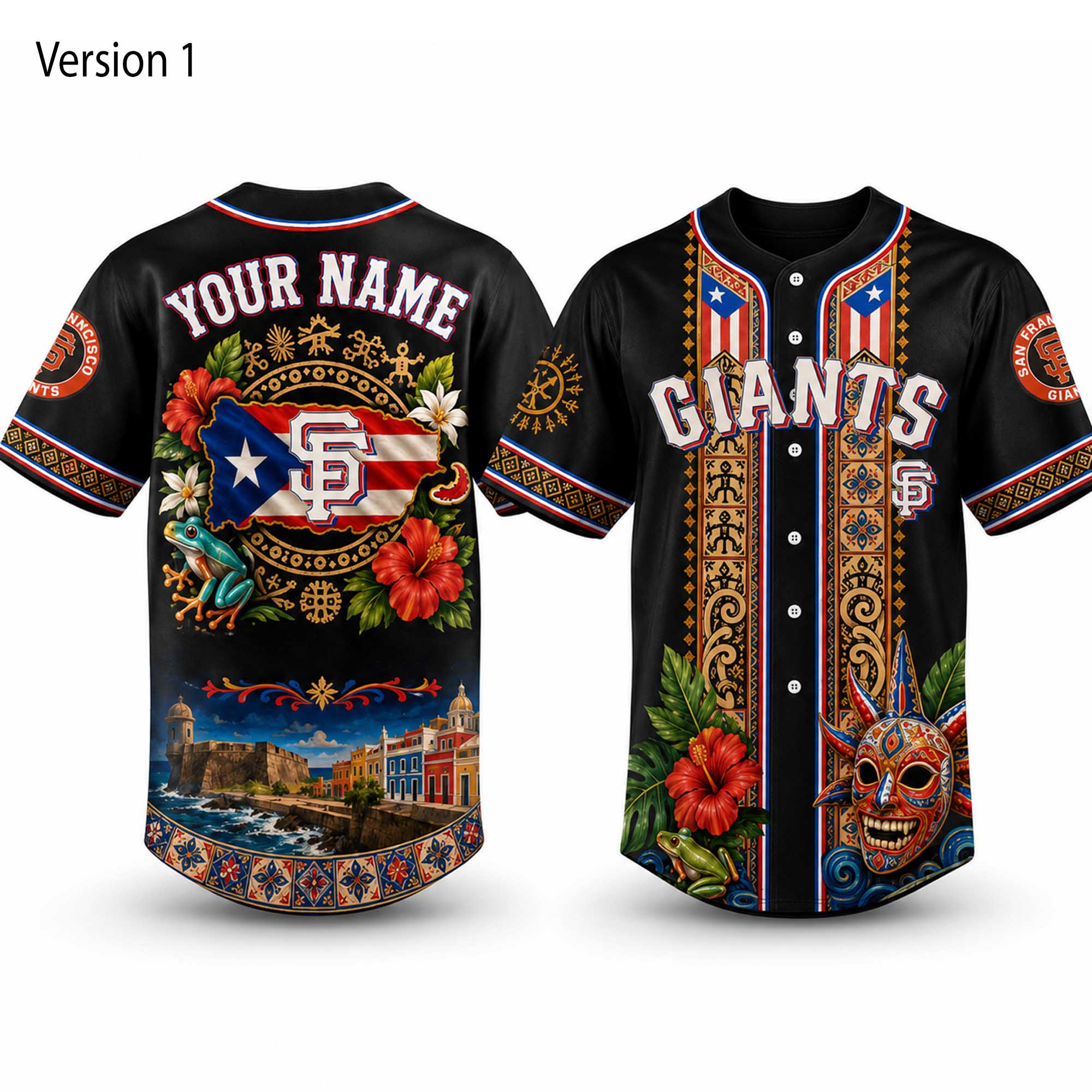 Giants 2026 Puerto Rico Heritage Baseball Jersey (2) Giants 2026 Puerto Rico Heritage Baseball Jersey (2)