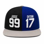 Half Shohei Ohtani and Half Aaron Judge Hat