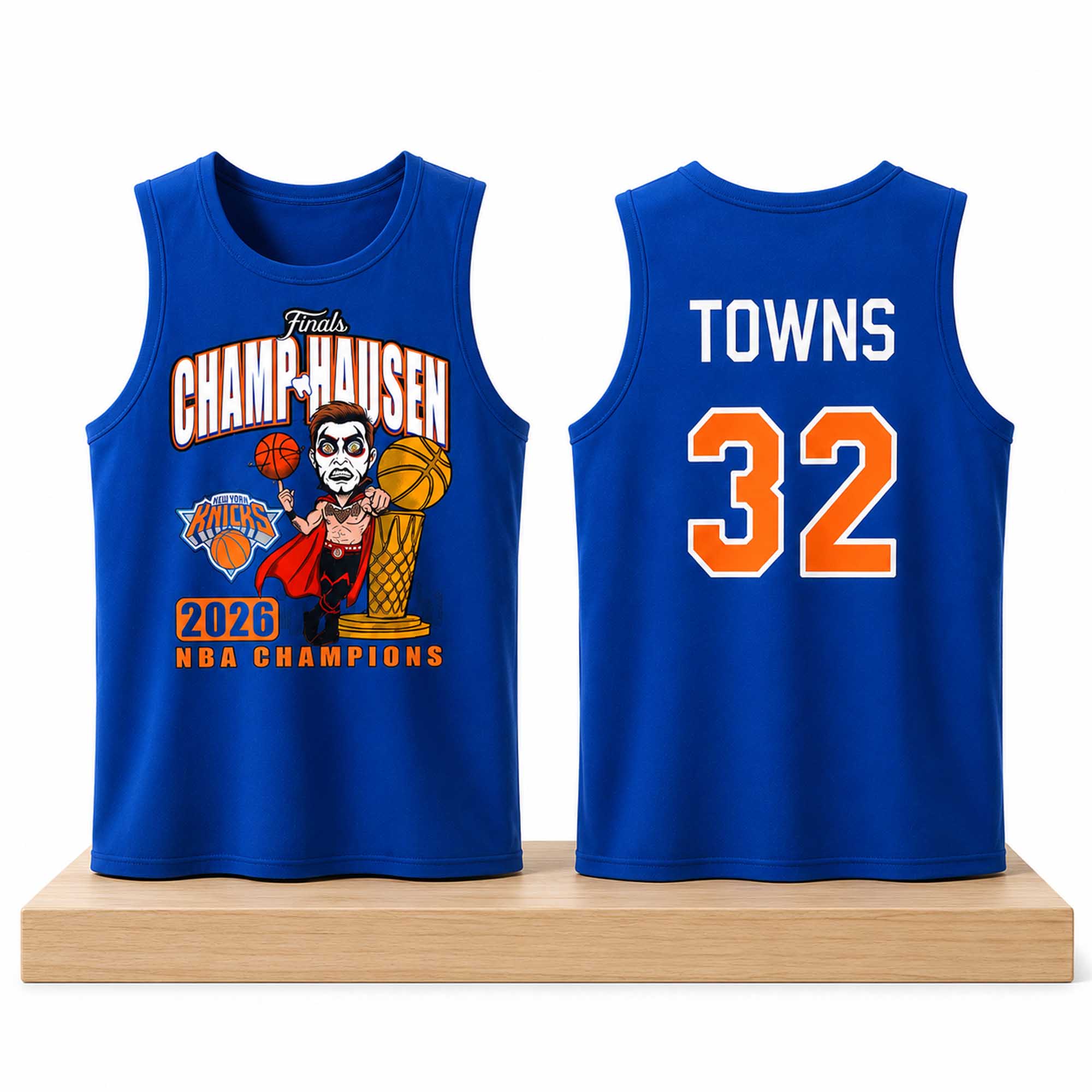 Karl Anthony Towns Final Champ Hausen Knicks Champions Shirt 1 Karl Anthony Towns Final Champ Hausen Knicks Champions Shirt (2)