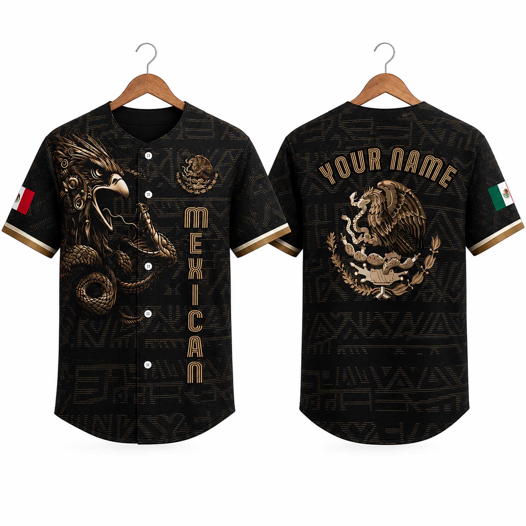 Mexican Heritage Black Gold Jersey (1) Mexican Heritage Black Gold Jersey (1)