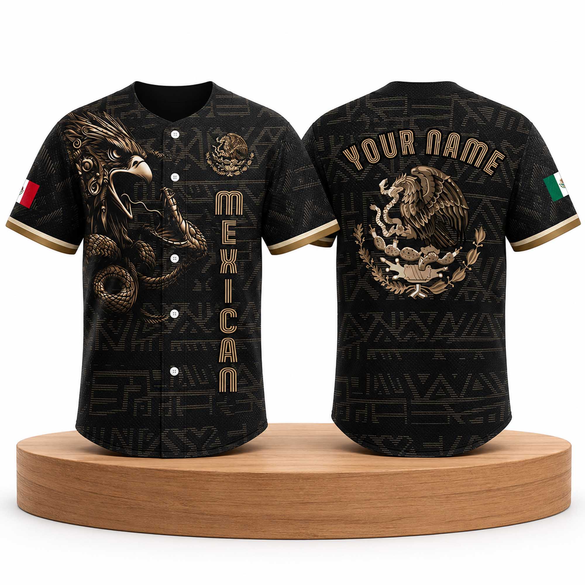 Mexican Heritage Black Gold Jersey 1 Mexican Heritage Black Gold Jersey (2)