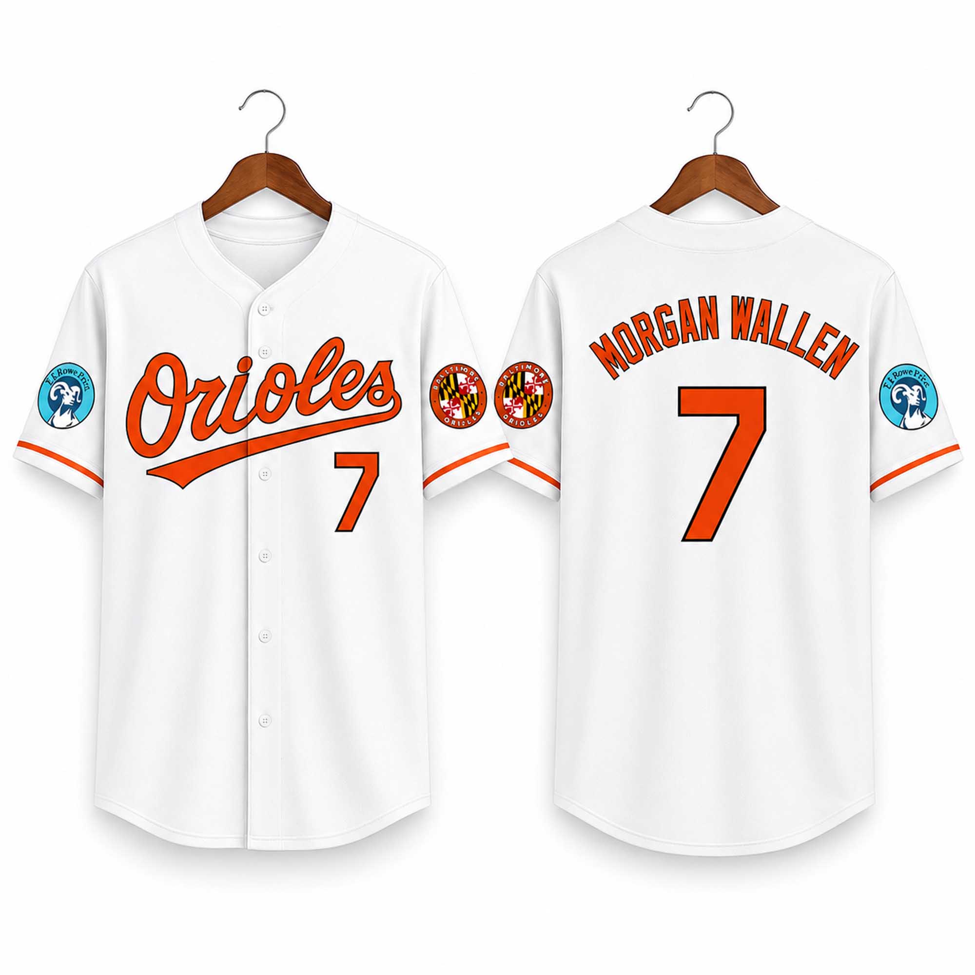Morgan Wallen Orioles Baseball Jersey (2) Morgan Wallen Orioles Baseball Jersey (2)