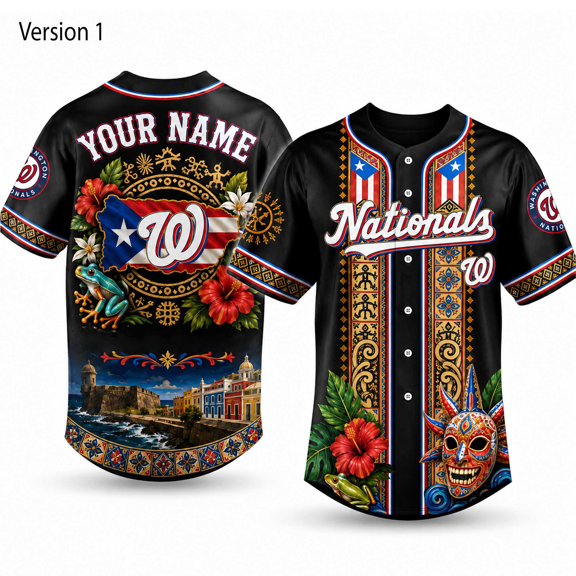 Nationals 2026 Puerto Rico Heritage Baseball Jersey (3) Nationals 2026 Puerto Rico Heritage Baseball Jersey (3)