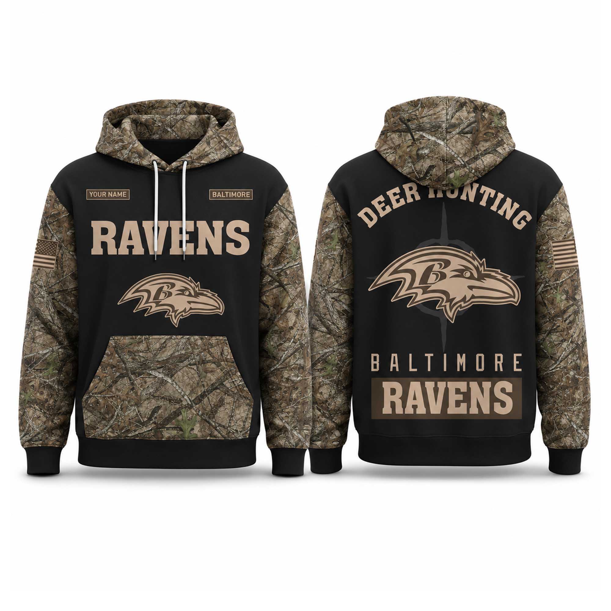 Ravens 2026 Deer Hunting Hoodie (3) Ravens 2026 Deer Hunting Hoodie (3)