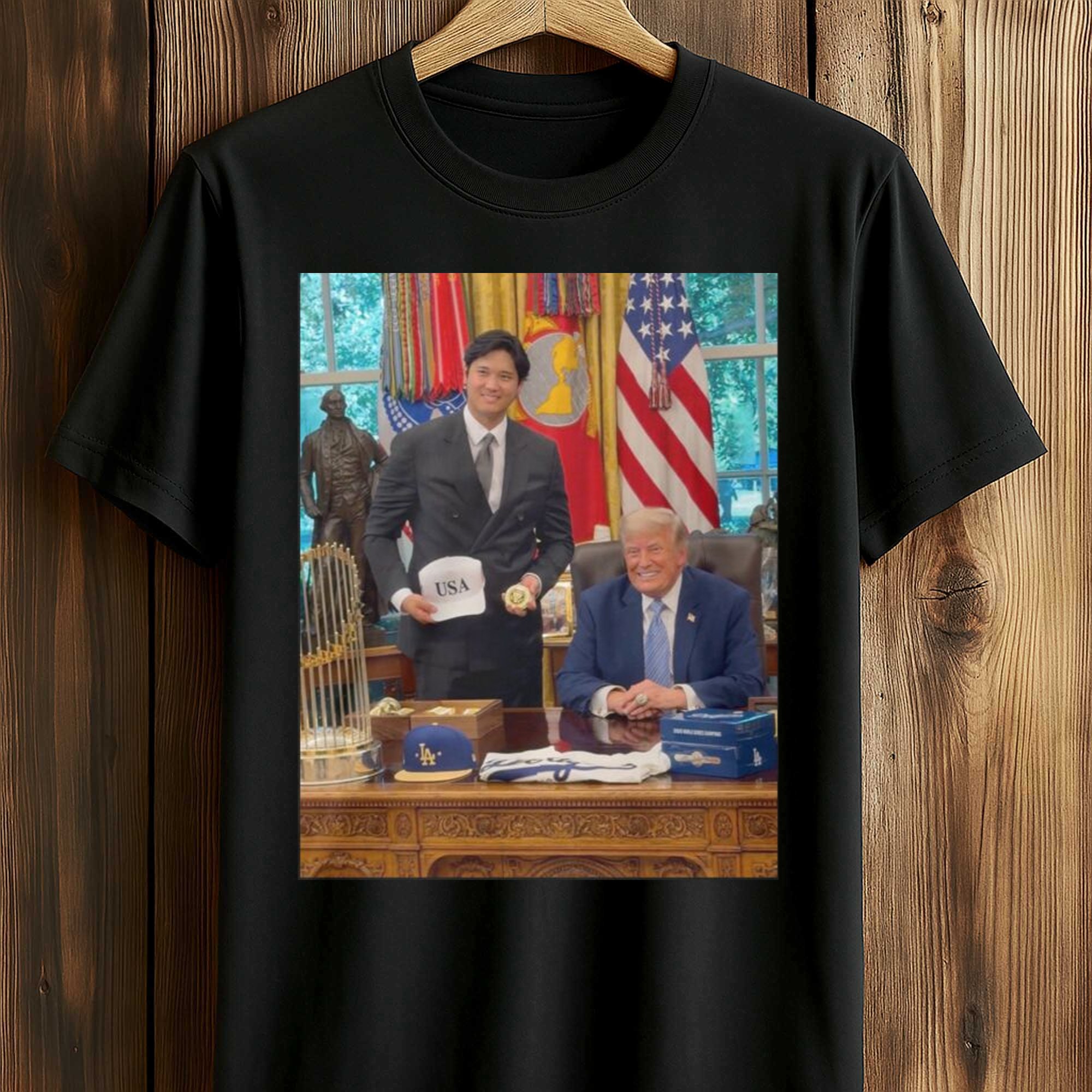 Shohei Ohtani x Trump at White House Shirt (1) Shohei Ohtani x Trump at White House Shirt (1)