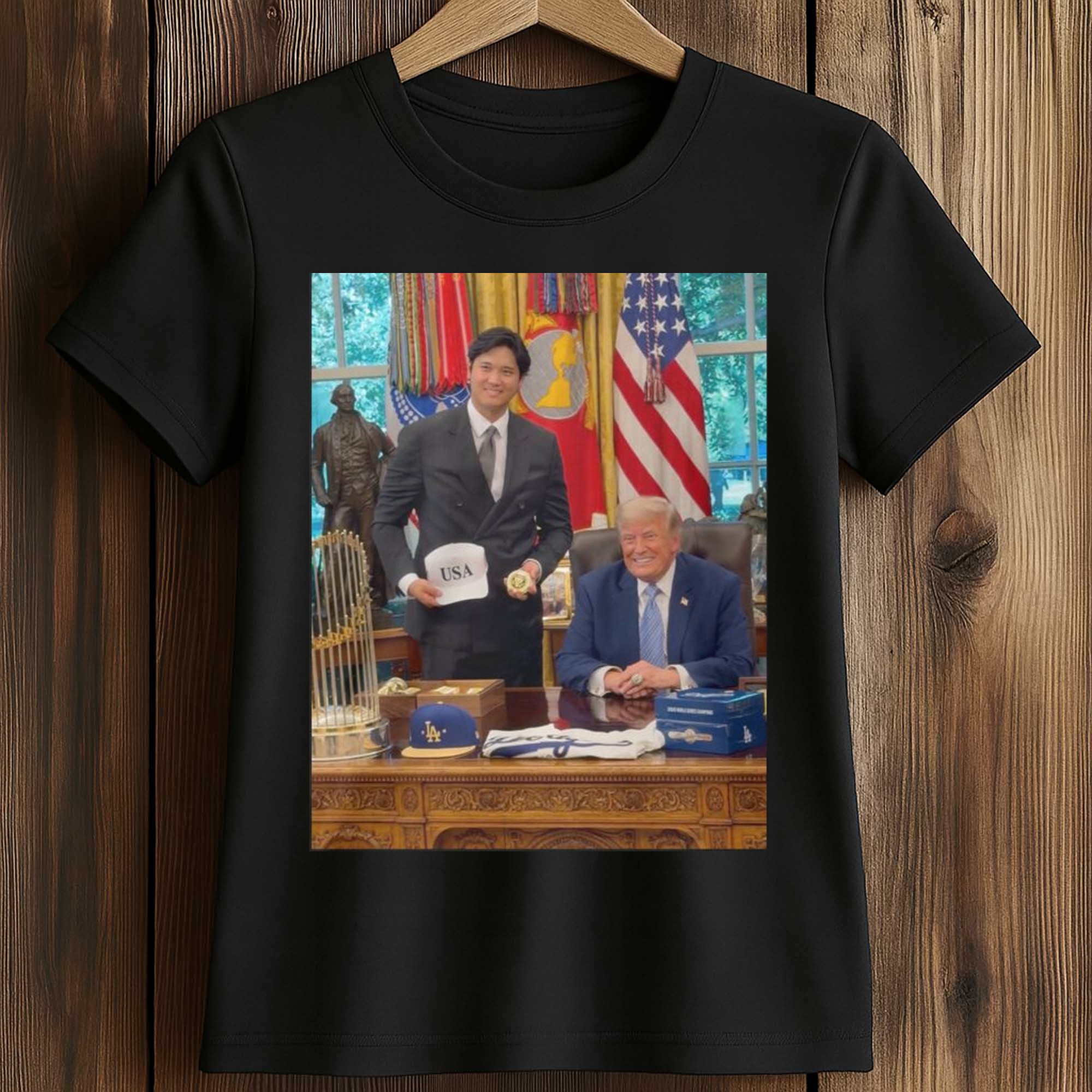 Shohei Ohtani x Trump at White House Shirt 2 Shohei Ohtani x Trump at White House Shirt (2)