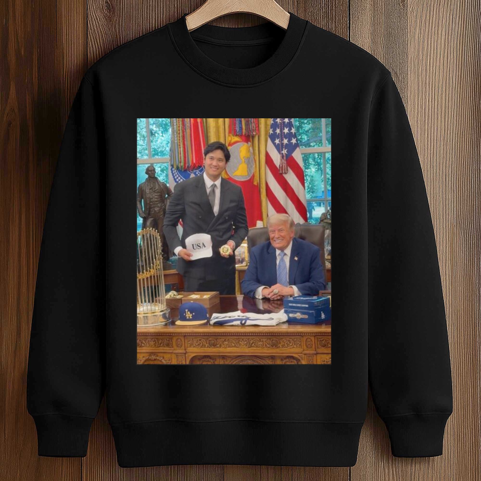 Shohei Ohtani x Trump at White House Shirt 3 Shohei Ohtani x Trump at White House Shirt (3)