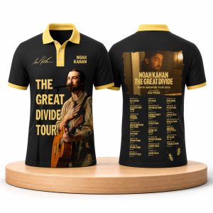 Noah Kahan The Great Divide Tour 2026 Polo Shirt (1)